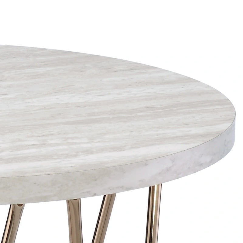 Steve Silver Ravine Marble Top Side Table