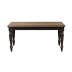 Harvest Home Chalkboard Rectangular Leg Table - Black
