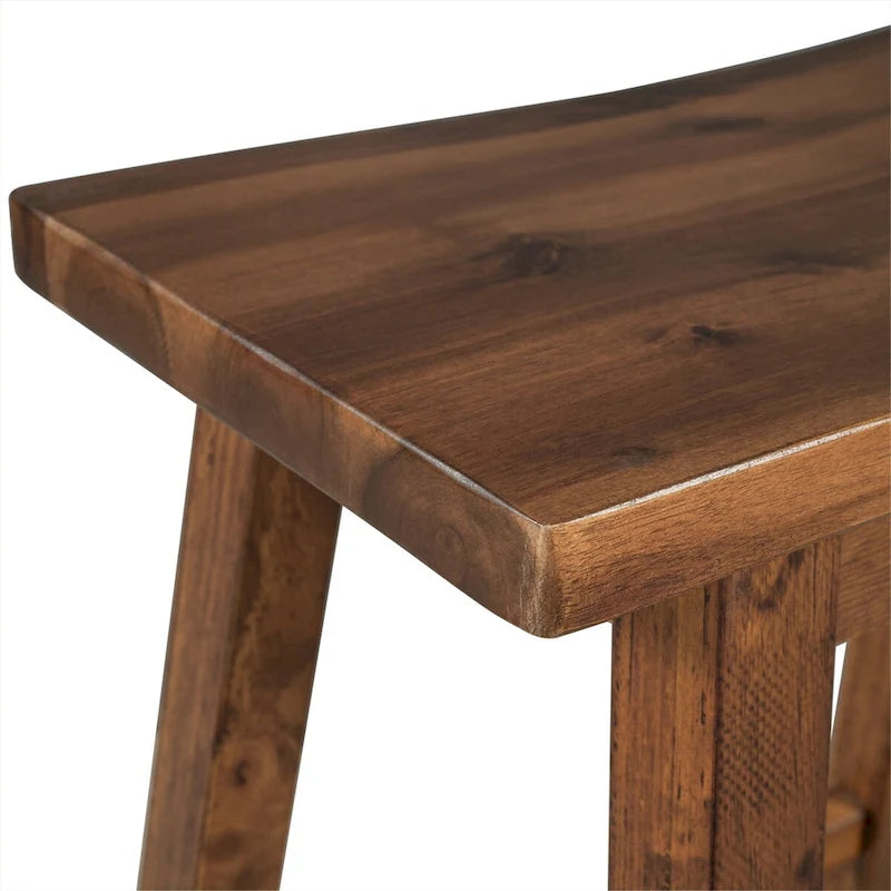 Wood Rustic 3-piece 45 Stationary Kitchen Island Set