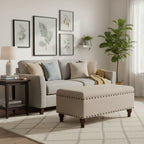 Copper Grove Raush Tufted Linen Storage Bench