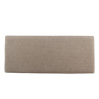 Storage Bench - Tan Linen - Tufted with Nailhead Trim