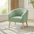 Sheila Modern 31W Boucle Armchair with Solid Wood Legs by HULALA HOME