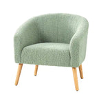 Sheila Modern 31W Boucle Armchair with Solid Wood Legs by HULALA HOME