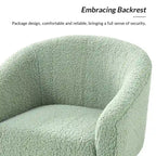 Sheila Modern 31W Boucle Armchair with Solid Wood Legs by HULALA HOME