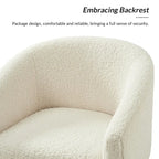 Sheila Modern 31W Boucle Armchair with Solid Wood Legs by HULALA HOME