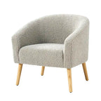 Sheila Modern 31W Boucle Armchair with Solid Wood Legs by HULALA HOME