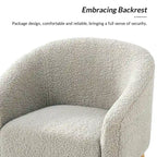 Sheila Modern 31W Boucle Armchair with Solid Wood Legs by HULALA HOME