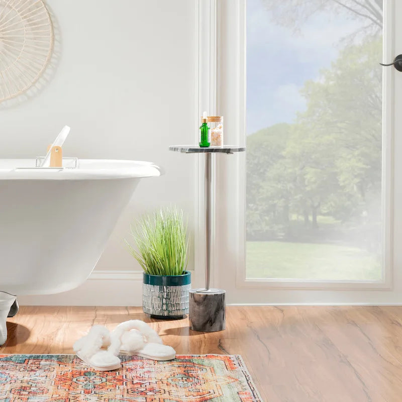 Kendall Glam Marble Drink Table