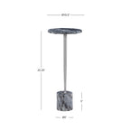 Kendall Glam Marble Drink Table