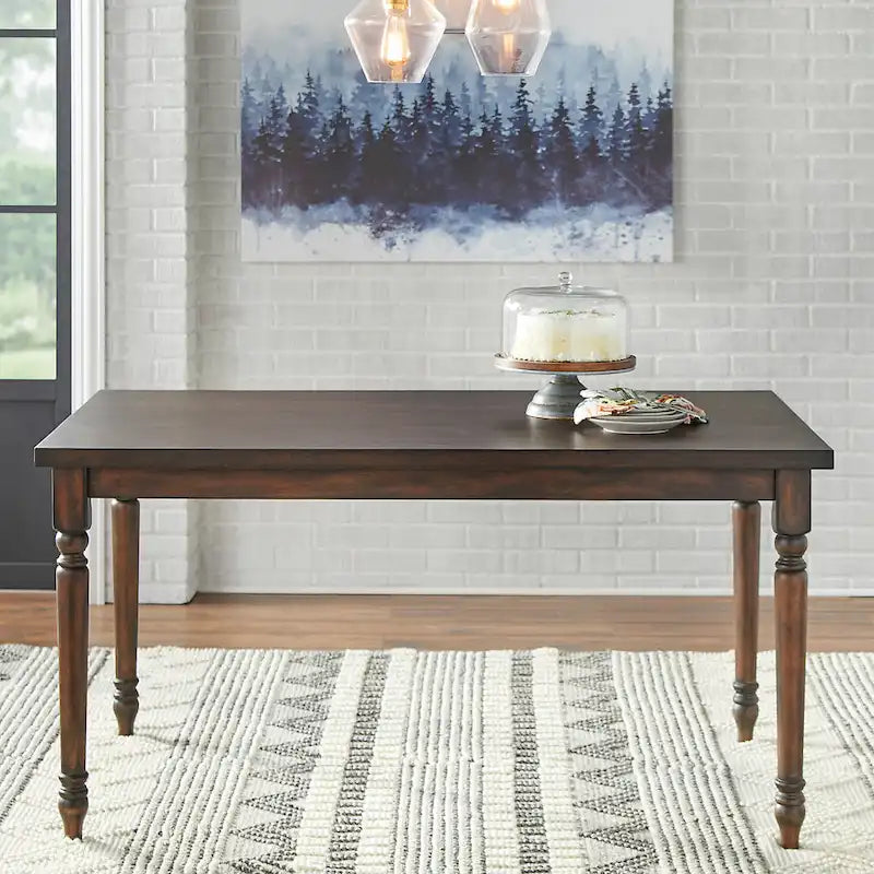 Simple Living Burntwood Dining Table - 29h x 60w x 36d