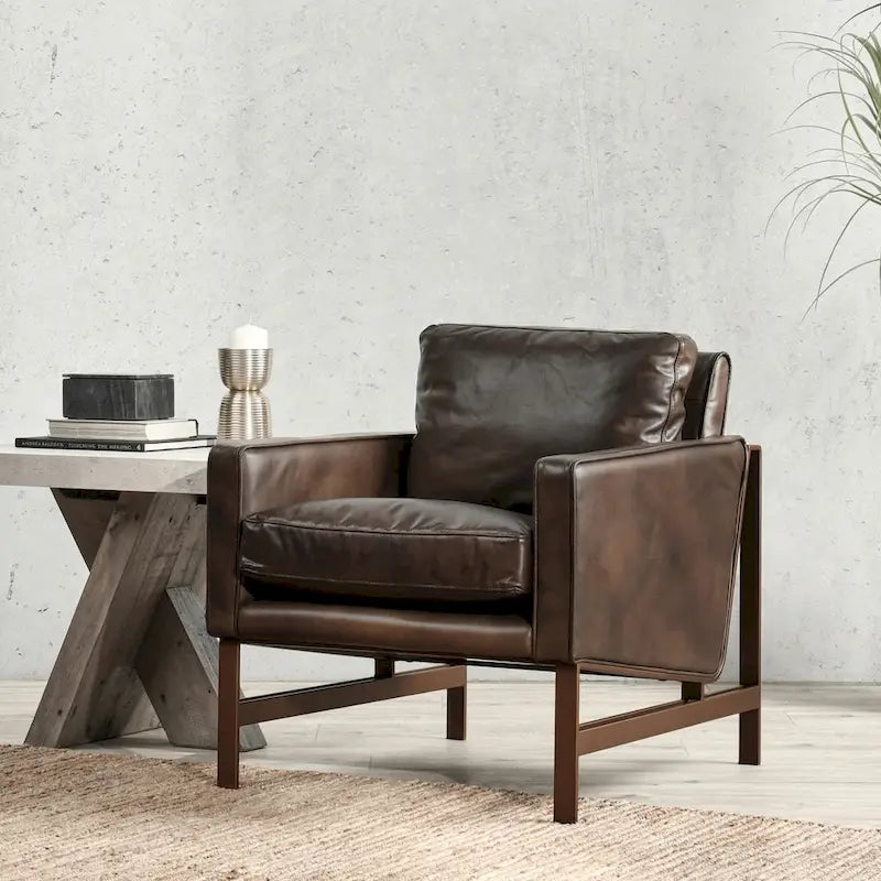Classic Home Chad Leather Club Chair