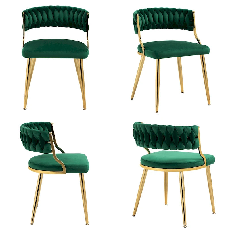 Modern Velvet Dining Chairs Set of 4