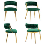 Modern Velvet Dining Chairs Set of 4