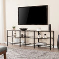 SEI Furniture Liberty Metal and Glass Media TV Stand for TV's up to 68
