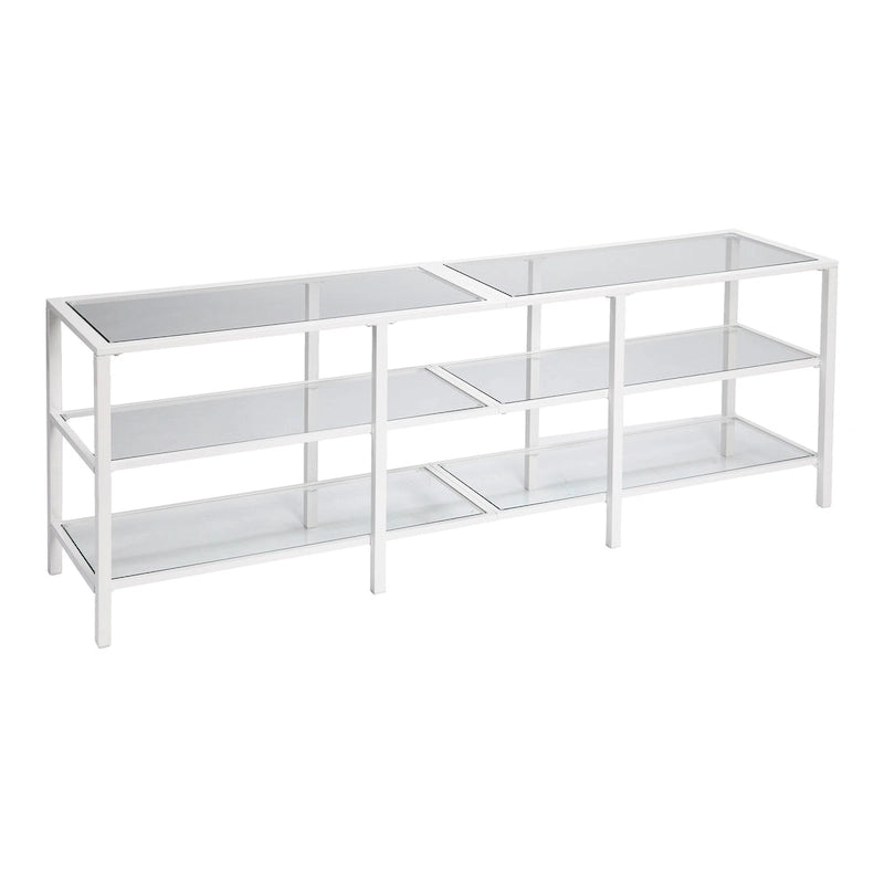 SEI Furniture Liberty Metal and Glass Media TV Stand for TV's up to 68