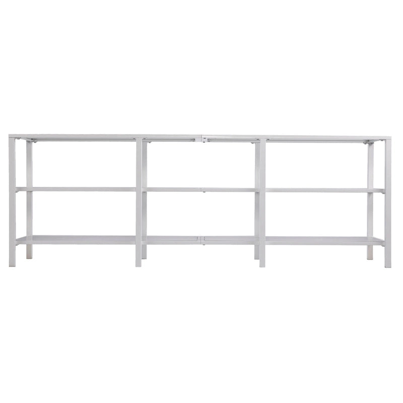 SEI Furniture Liberty Metal and Glass Media TV Stand for TV's up to 68