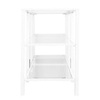 SEI Furniture Liberty Metal and Glass Media TV Stand for TV's up to 68