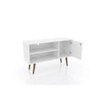 Mid Century Modern Liberty Storage Media Cabinet Console