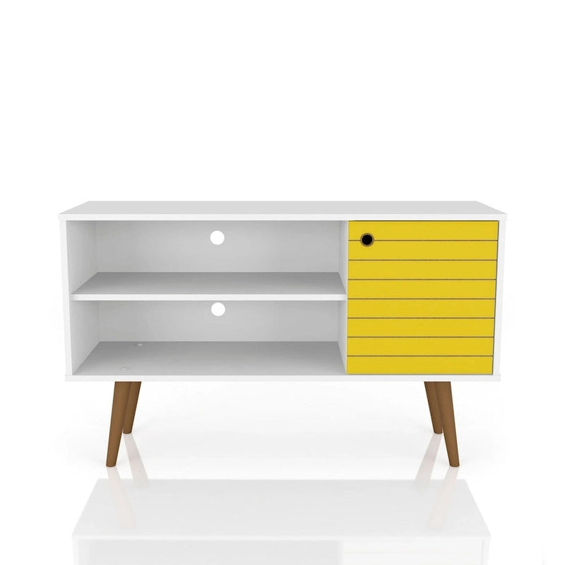 Mid Century Modern Liberty Storage Media Cabinet Console