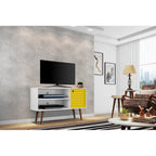 Mid Century Modern Liberty Storage Media Cabinet Console