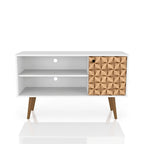 Mid Century Modern Liberty Storage Media Cabinet Console