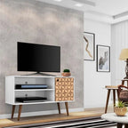 Mid Century Modern Liberty Storage Media Cabinet Console
