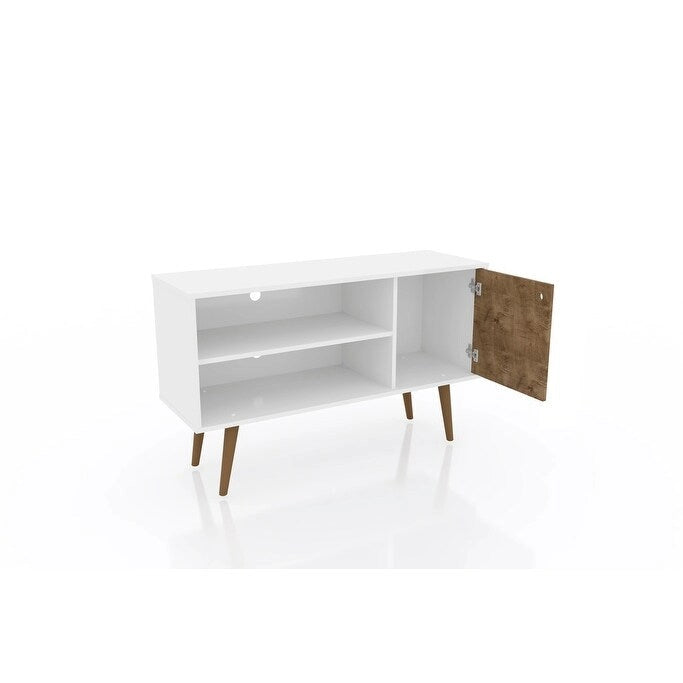 Mid Century Modern Liberty Storage Media Cabinet Console