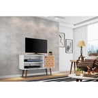 Mid Century Modern Liberty Storage Media Cabinet Console