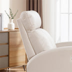 Faux Leather Swivel Rocking Recliner - Single Seater