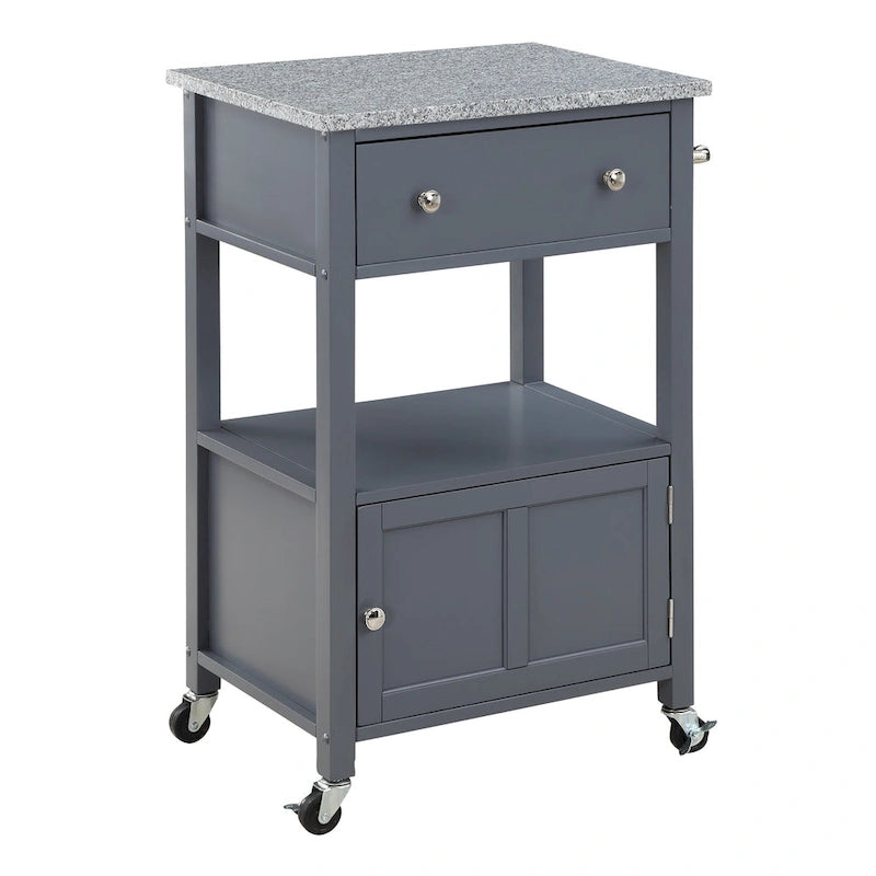 Fairfax Kitchen Cart with Granite Top