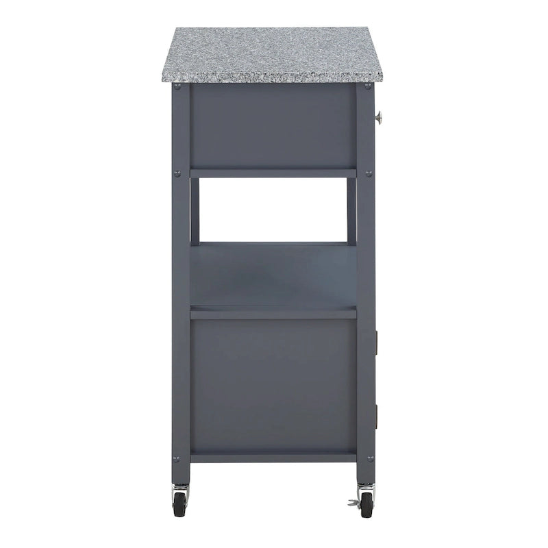 Fairfax Kitchen Cart with Granite Top