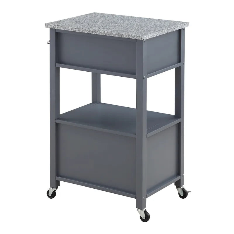 Fairfax Kitchen Cart with Granite Top