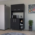 Colorado Pantry Cabinet with Three Open Shelves - N/A