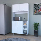 Colorado Pantry Cabinet with Three Open Shelves - N/A