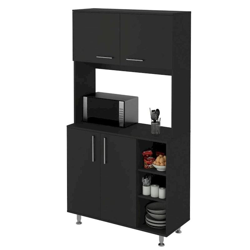 Colorado Pantry Cabinet with Three Open Shelves - N/A