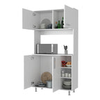Colorado Pantry Cabinet with Three Open Shelves - N/A