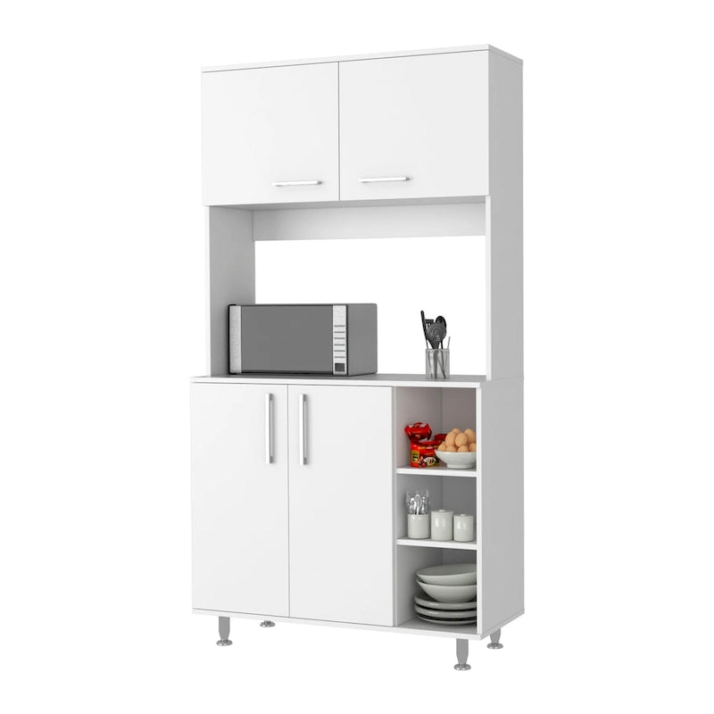 Colorado Pantry Cabinet with Three Open Shelves - N/A