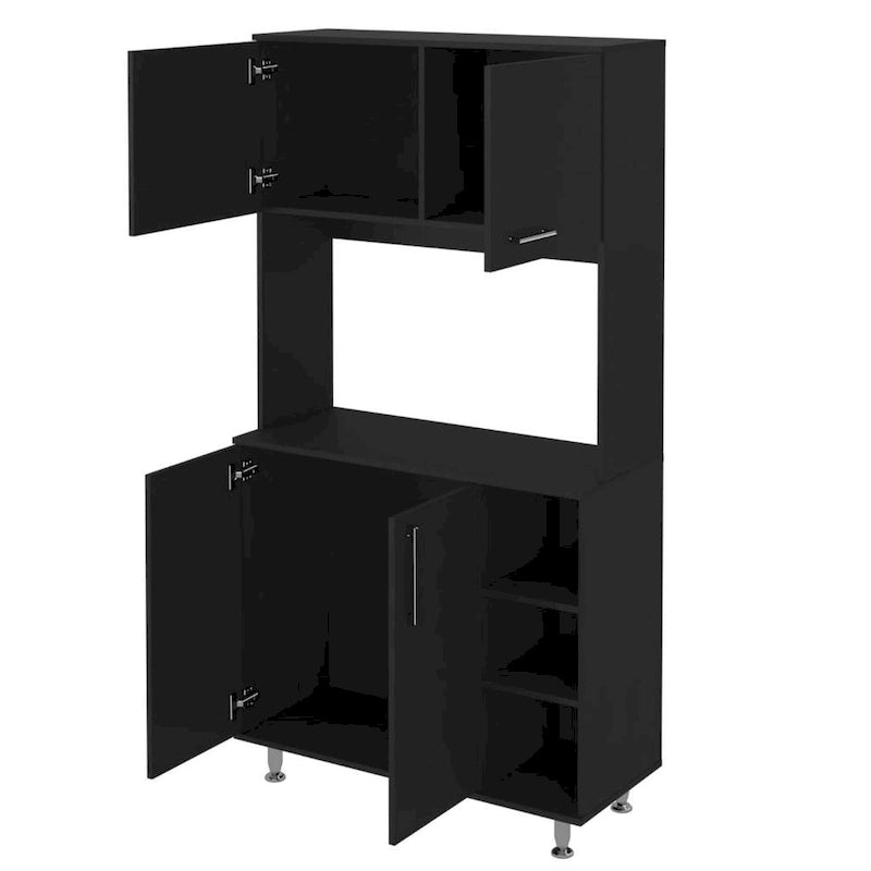 Colorado Pantry Cabinet with Three Open Shelves - N/A