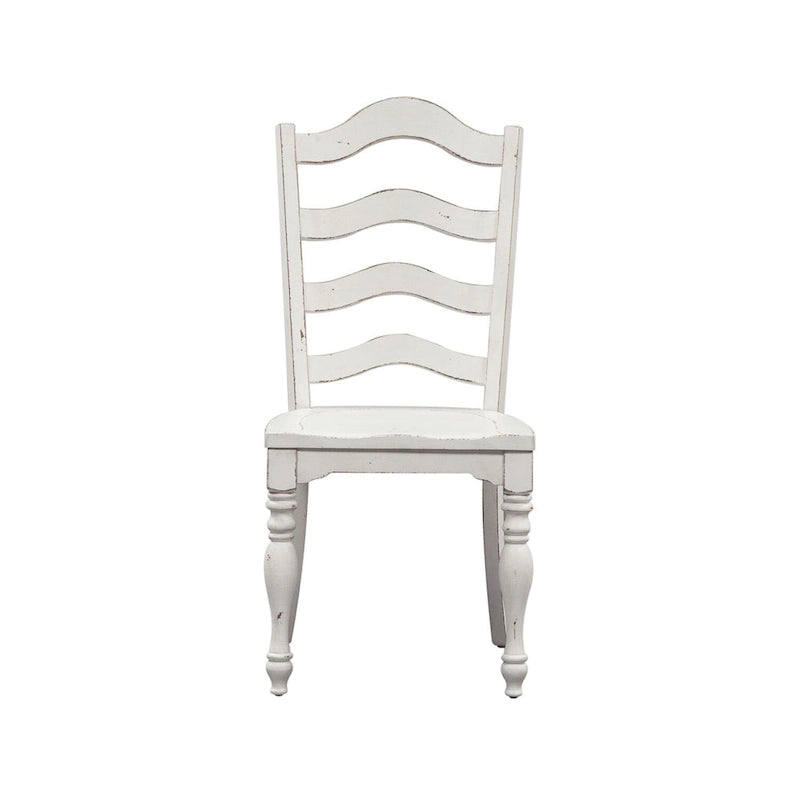 Magnolia Manor Antique White Ladder Back Side Chair (Set of 2)