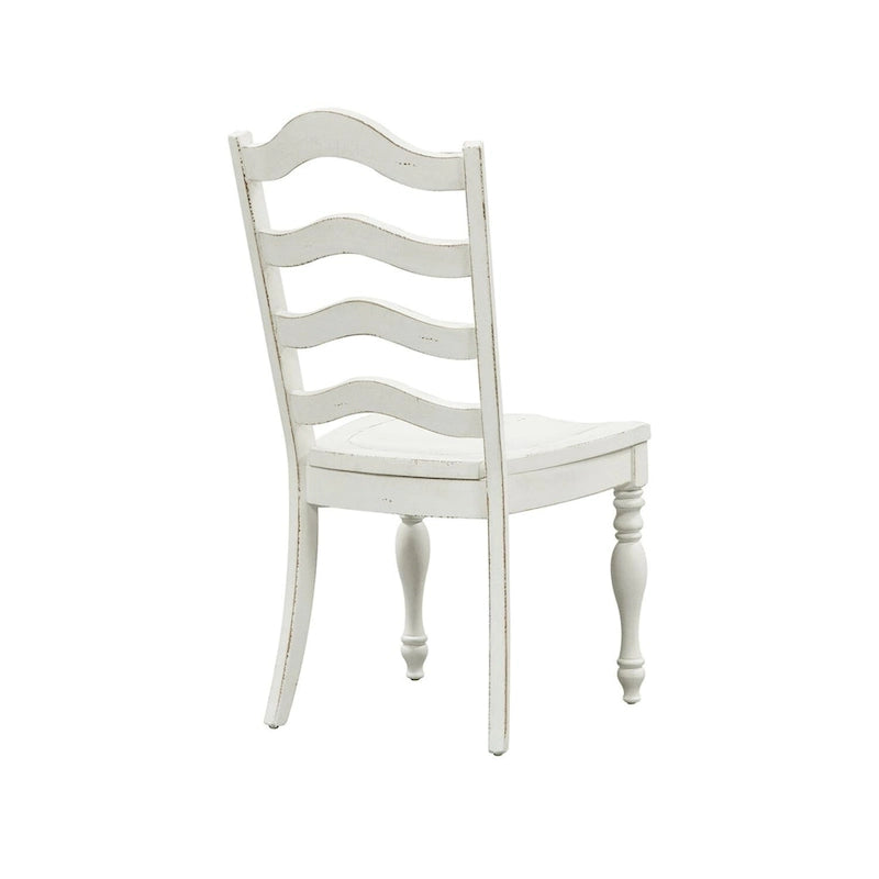 Magnolia Manor Antique White Ladder Back Side Chair (Set of 2)