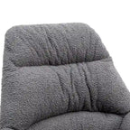 Tufted Upholstered Padded Seat Rocking Chair-Boucle
