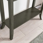 Smoke Gray Console Hall Stand with Drawer