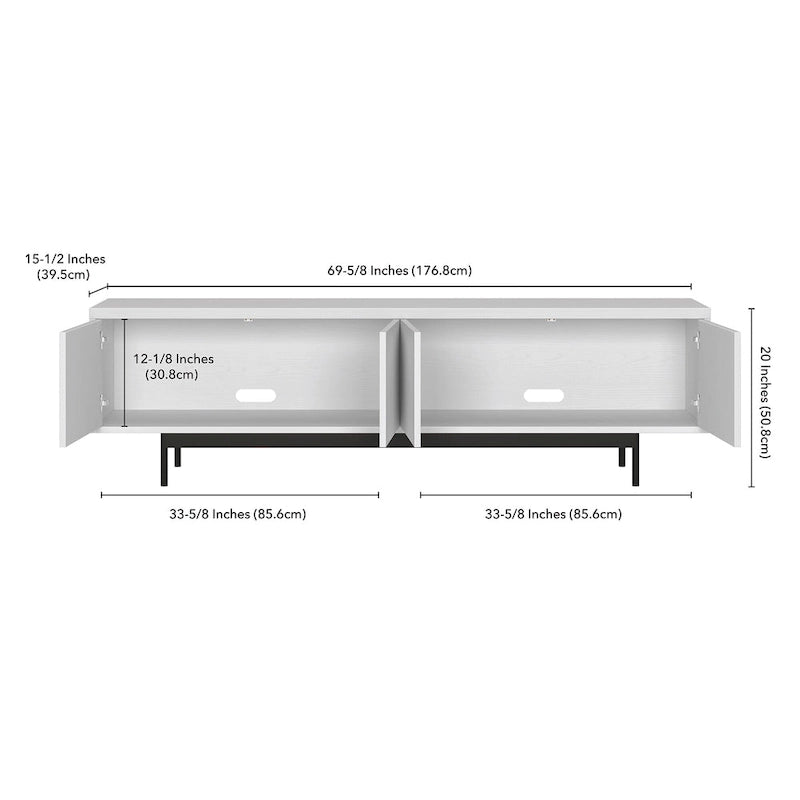 Abington Rectangular TV Stand for TV's up to 75 - 69.5 Wide