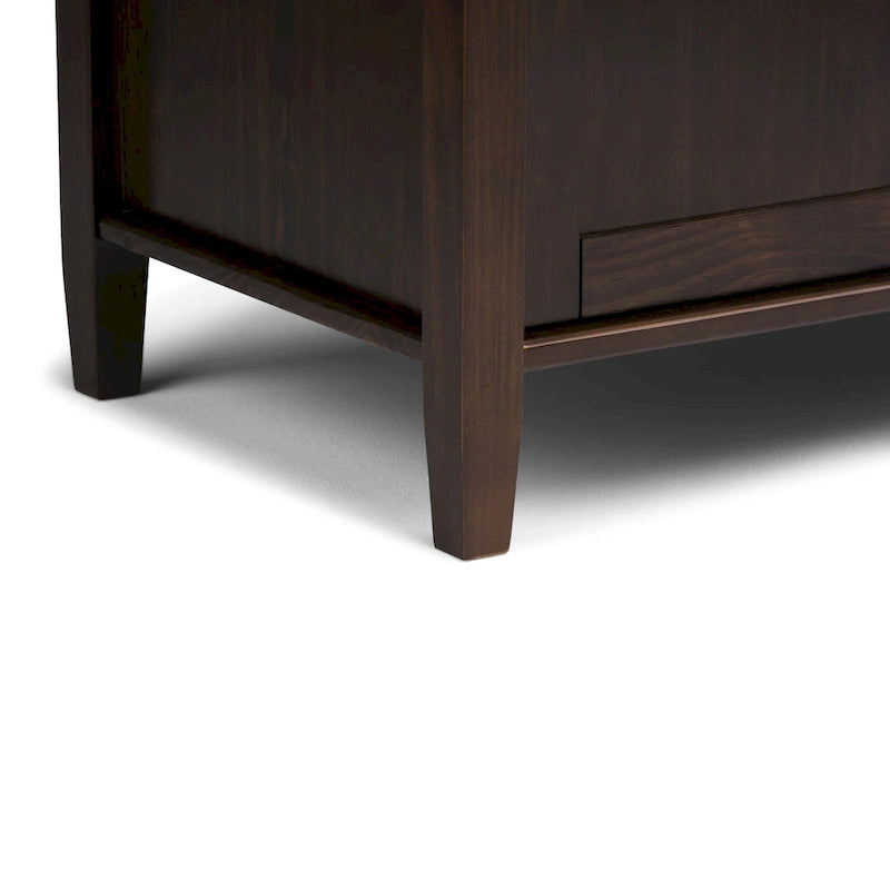 WYNDENHALL Norfolk Solid Wood 44-inch Wide Entryway Storage Bench - 44 Inches wide