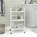 Emerald 3 Shelf Metal Rolling Utility Cart
