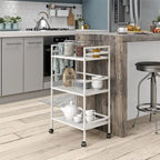 Emerald 3 Shelf Metal Rolling Utility Cart