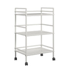 Emerald 3 Shelf Metal Rolling Utility Cart