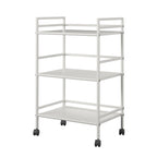 Emerald 3 Shelf Metal Rolling Utility Cart