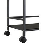 Emerald 3 Shelf Metal Rolling Utility Cart