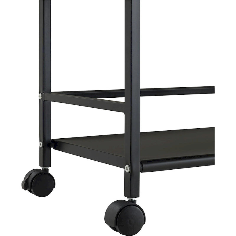Emerald 3 Shelf Metal Rolling Utility Cart